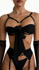 Sangle Noir Séduction - Ensemble Lingerie