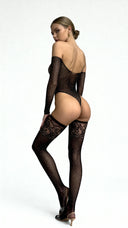 Bodystocking Noir Étoilé - Ensemble lingerie