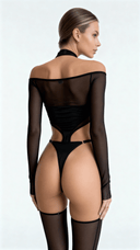 Aura Noir Coupée - Ensemble lingerie