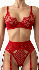 Rouge Hypnotique - Ensemble Lingerie